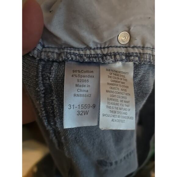 Woman Within Blue Denim Straight Leg High Rise Casual Jeans Womans Plus Size 32W - Picture 5 of 5